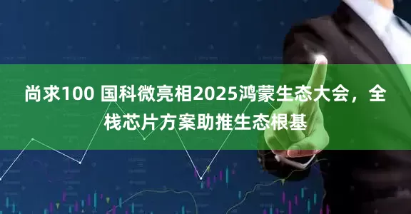 尚求100 国科微亮相2025鸿蒙生态大会，全栈芯片方案助推生态根基